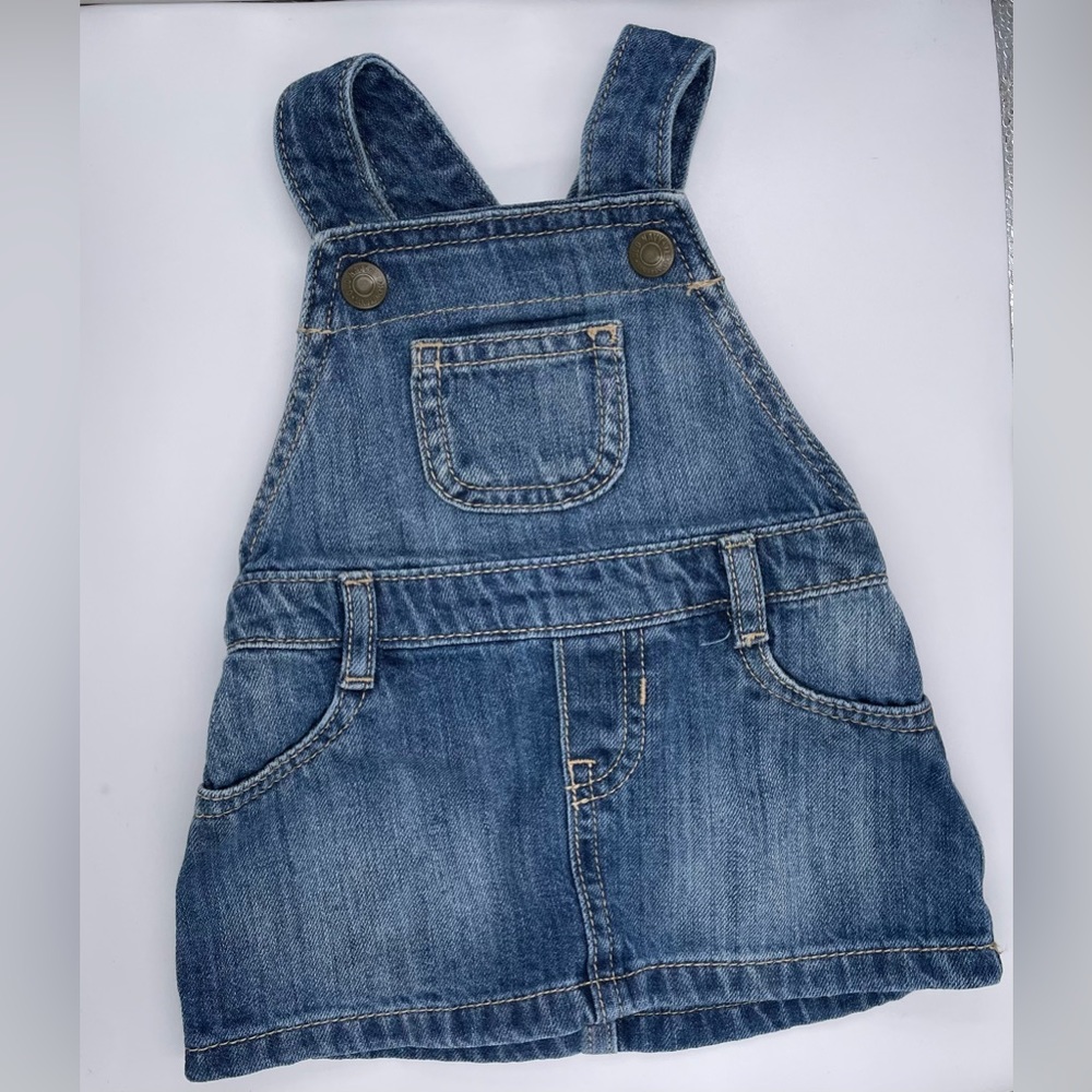 Denim Overall Dress NWOT